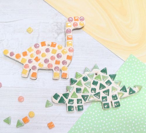 Pair of Dinosaurs Mosaic Kit